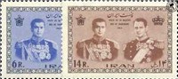 دیدار فردریک نهم پادشاه دانمارک اسکناس و تمبر ایران