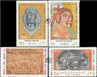 تمبر یادبود بیست و پنجمین سده شاهنشاهی ( 6 ) 2500th Anniv of iranian Empire اسکناس و تمبر ایران